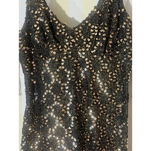 FUNKY The Mistress Collection Vintage Style 1680 SZ 9/10 Disco Metallic Gown Wit - Picture 7 of 11